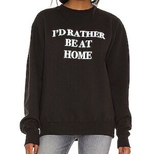 I'd Rather Be At Home Crewneck in Black
DEPARTURE Black Graphic Sweatshirt